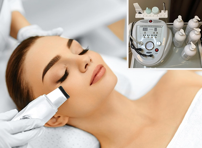 Soin du visage réalisé en formation Hydraskin and Lift